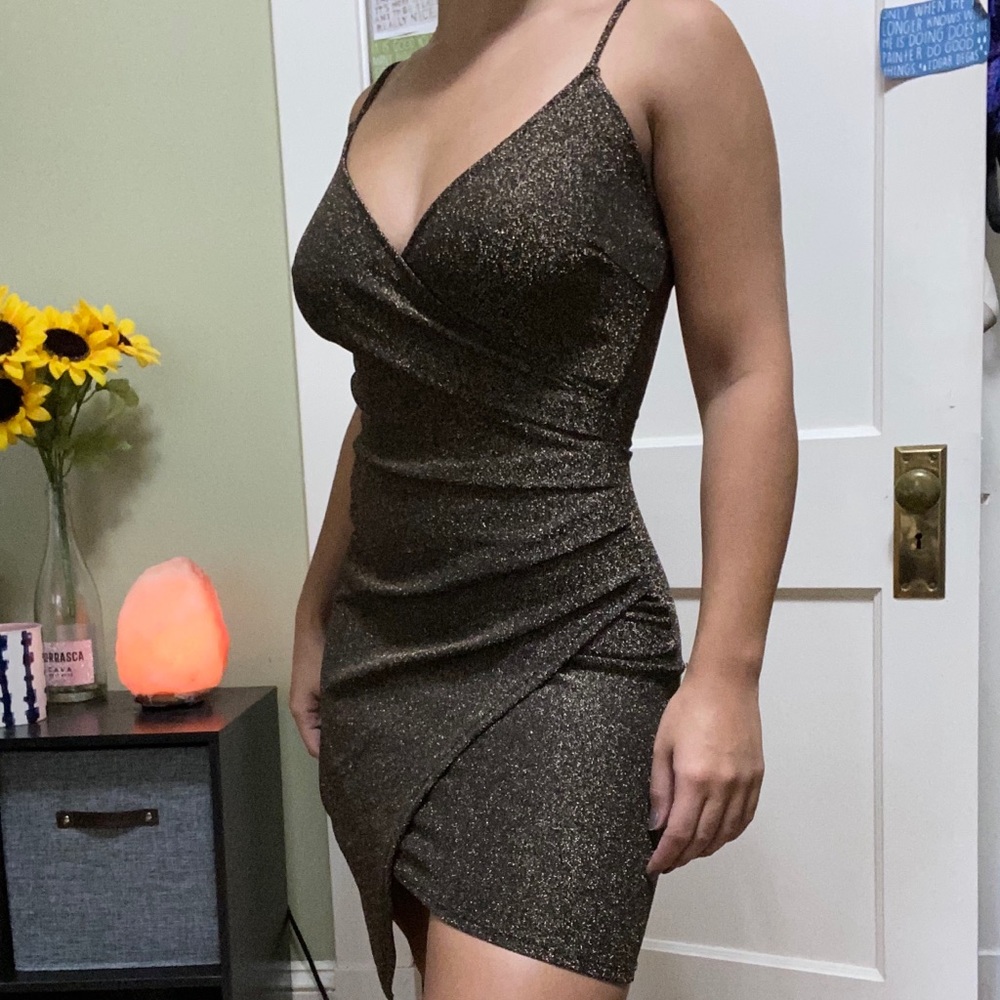 Black & Gold Windsor Dress